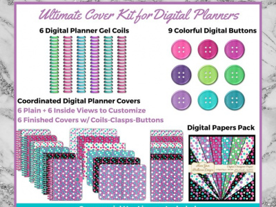 Ultimate Digital Planner Cover Kit #2 - Pastels