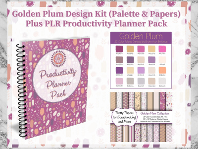 Golden Plum Design Kit (with Commercial Use Rights)