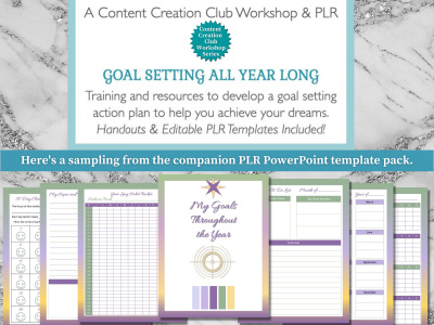 Workshop & PLR Pack: Goal Setting All Year Long