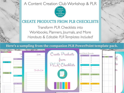 Workshop & Templates: Create Products from PLR Checklists