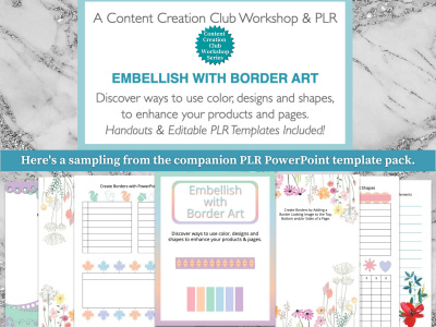 Workshop & Templates: Embellish with Border Art