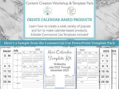 Workshop & Templates: Create Calendar-Based Products