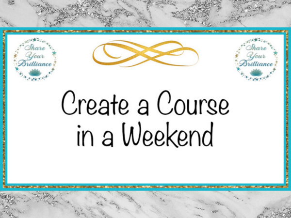 Create a Course in a Weekend