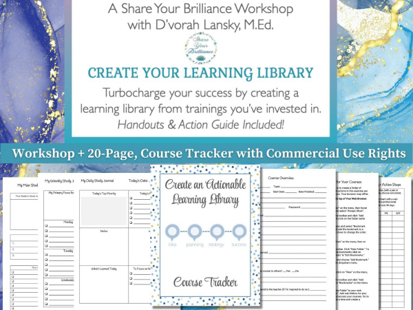 Workshop: Create an Actionable Learning Library