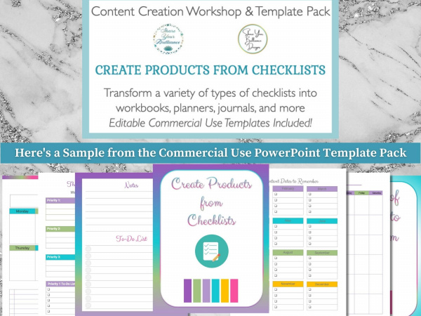 Workshop & Templates: Create Products from Checklists