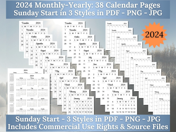 2024 Mini Calendar Kit